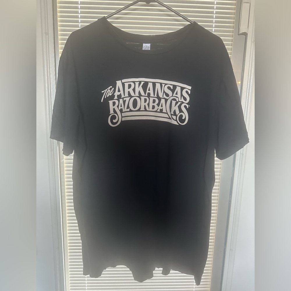 Arkansas Razorbacks Black Natural Threads Graphic Tee Size XXL